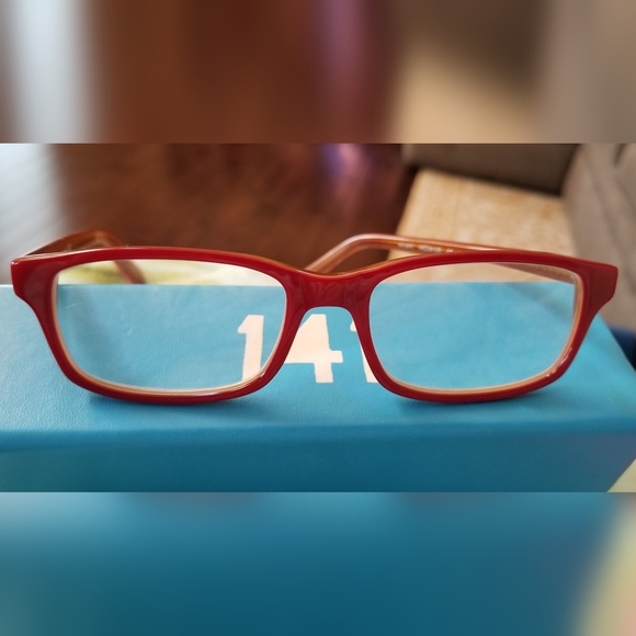 141 eyeglasses red with case - Picture 5 of 6